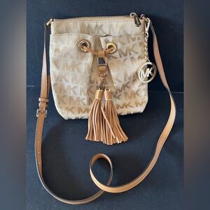 Michael Kors Camden Tassel Drawstring Crossbody Bag